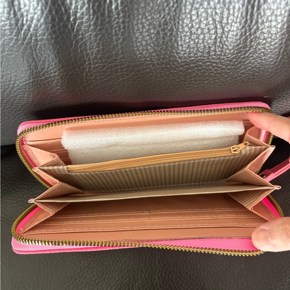 1 Stitch Zip Around Wallet Wristlet - Pick 1 - Picture 10 of 10